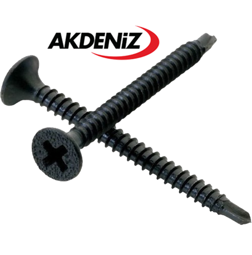 AKDENİZ ALÇIPAN VİDASI 3,5X 25 MATKAP UÇLU 